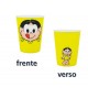 Kit Magali Lapiseira 2mm Borracha E Grafite e 01copo e adesivo e 01 porta lápis para colorir